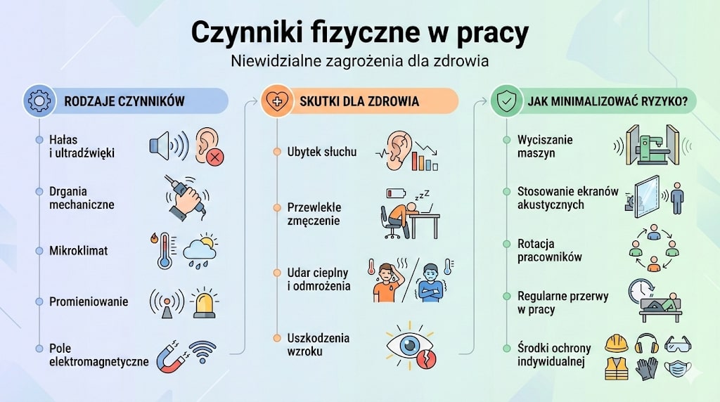 Czynniki fizyczne w pracy - niewidzialne zagrożenia dla zdrowia