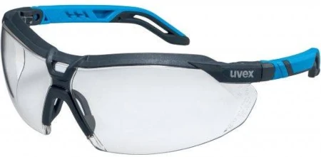 Okulary ochronne z regulacją zauszników UVEX i-5 antracytowo-niebieskie