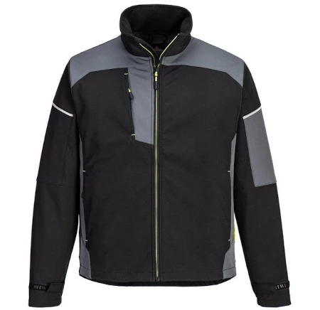 Kurtka softshell PW378 czarno-szara