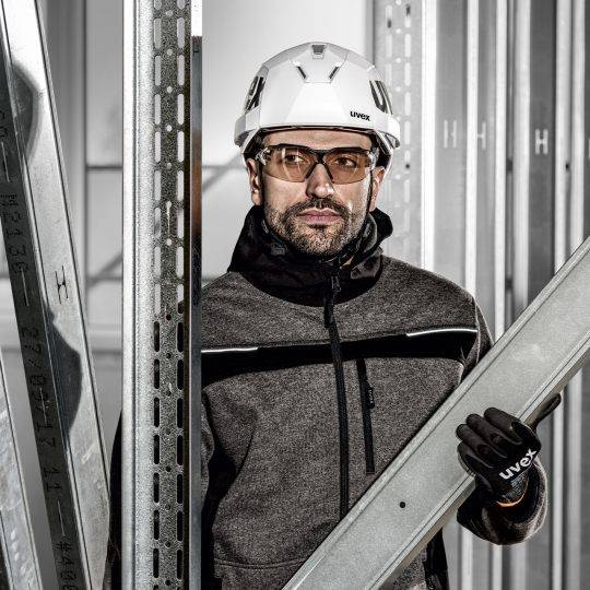 Okulary sportowe z lustrzanymi szkłami pheos cx2 niebiesko-szare Uvex