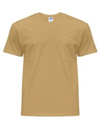 Koszulka męska z krótkim rękawem piaskowa | JHK Regular T-Shirt Man - efektBHP.pl