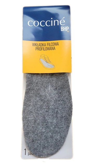 Wkładki profilowane do butów filcowe BHP Coccine