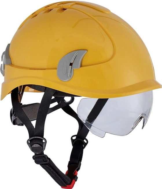 Kask ochronny z okularami Alpinworker Cerva żółty
