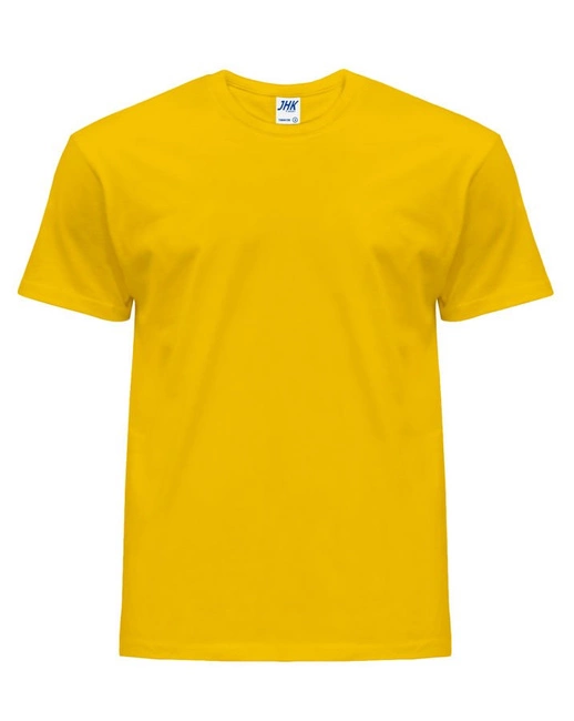 Koszulka męska z krótkim rękawem żółta | JHK Regular T-Shirt Man - efektBHP.pl