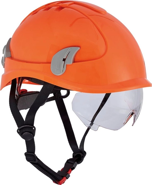 Kask ochronny z okularami Alpinworker Cerva pomarańczowy 