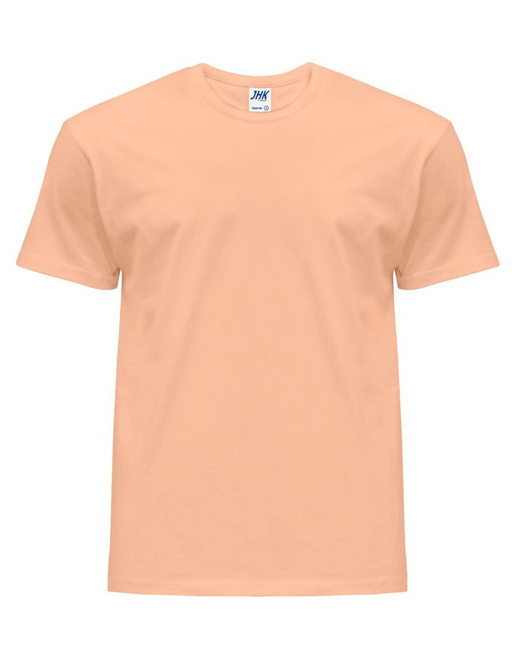 Koszulka męska z krótkim rękawem pastelowa pomarańczowa | JHK Regular T-Shirt Man - efektBHP.pl