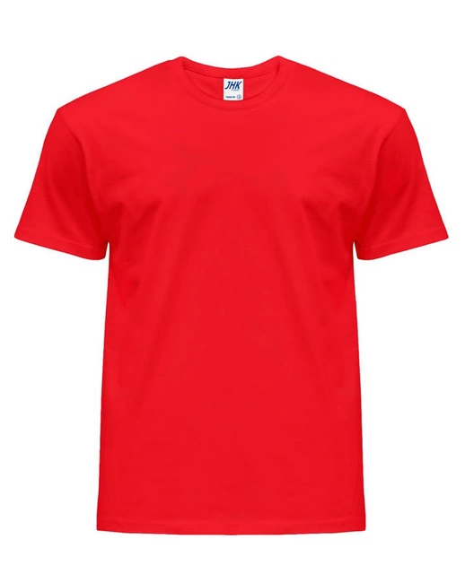 Koszulka męska z krótkim rękawem wyrazista czerwień | JHK Regular T-Shirt Man - efektBHP.pl