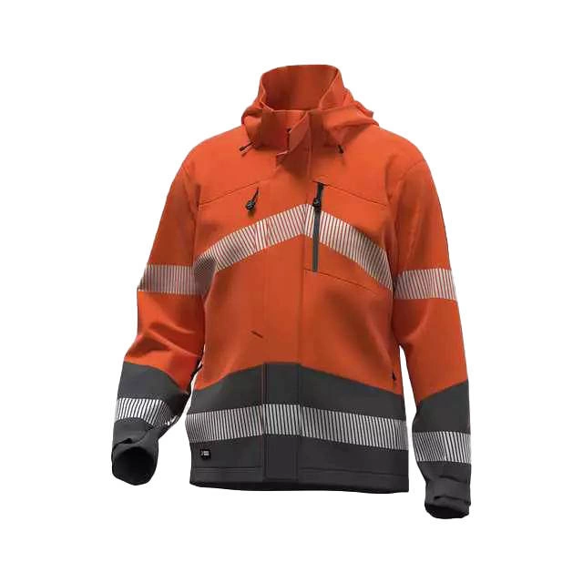 Robocza kurtka odblaskowa softshell SCUTI HIVIS pomarańczowo-szara Safety Jogger