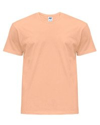 Koszulka męska z krótkim rękawem pastelowa pomarańczowa | JHK Regular T-Shirt Man - efektBHP.pl