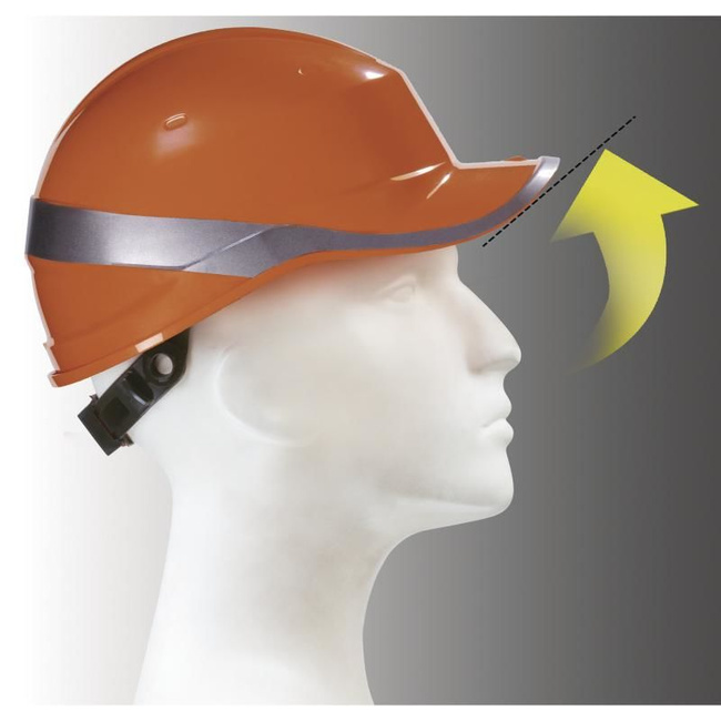 Kask ochronny z systemem regulacji rotor baseball Diamond V UP pomarańczowy
