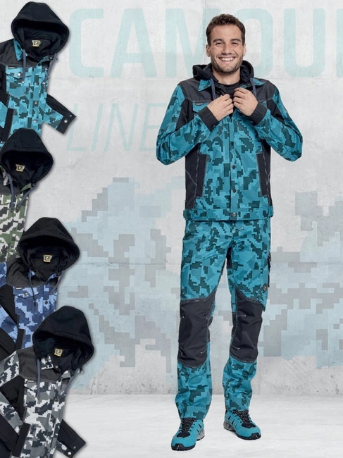 Kurtka męska robocza Neurum Camouflage antracytowa Cerva