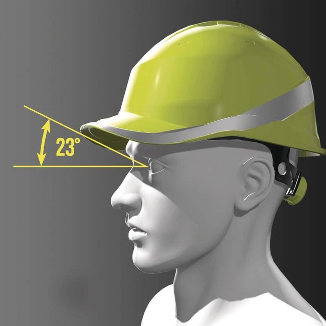 Kask ochronny odblaskowy Baseball Diamond V ABS czarny