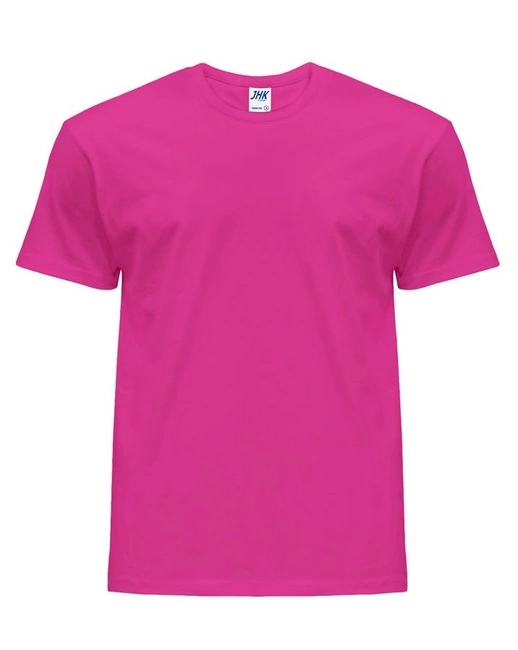 Koszulka męska z krótkim rękawem w kolorze fuksji | JHK Regular T-Shirt Man - efektBHP.pl