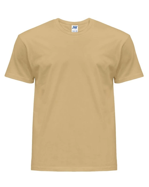Koszulka męska z krótkim rękawem średni beż | JHK Regular T-Shirt Man - efektBHP.pl