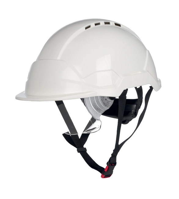 Kask ochronny z okularami wentylowany Phoenix Wind biały Cover Guard