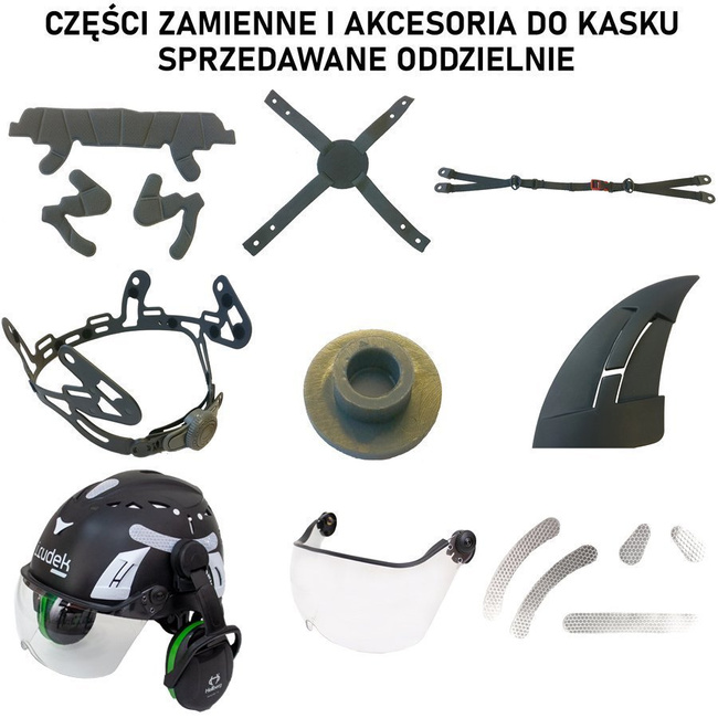 Kask ochronny do pracy na wysokości Oreka żółty Irudek