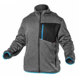 Bluza techniczna NISTER szary melanż/niebieski