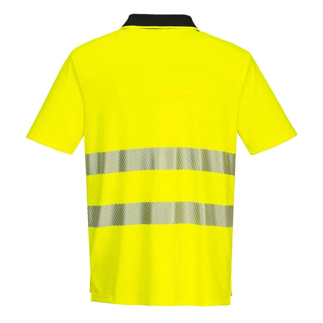 Koszulka ostrzegawcza DX412 polo żółto-czarna 