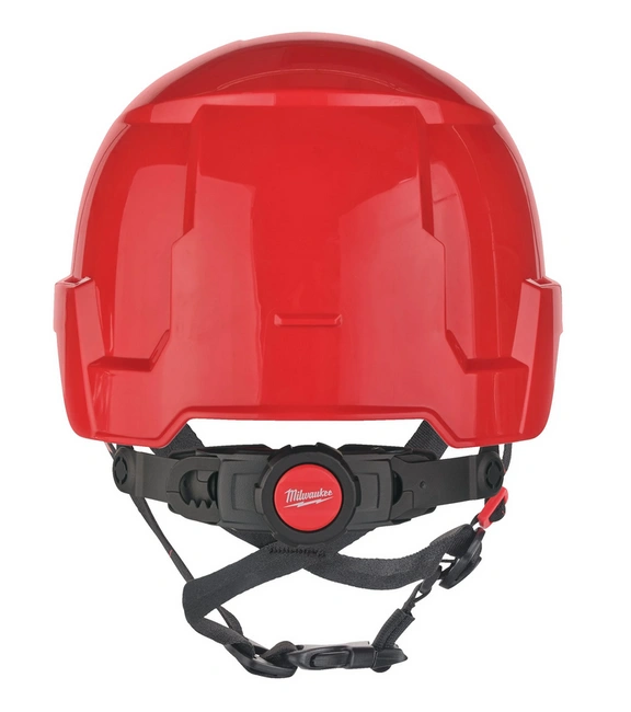 Kask niewentylowany z regulacją BOLT 200 czerwony Milwaukee