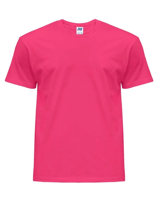 Koszulka męska z krótkim rękawem neonowa fuksja | JHK Regular T-Shirt Man - efektBHP.pl