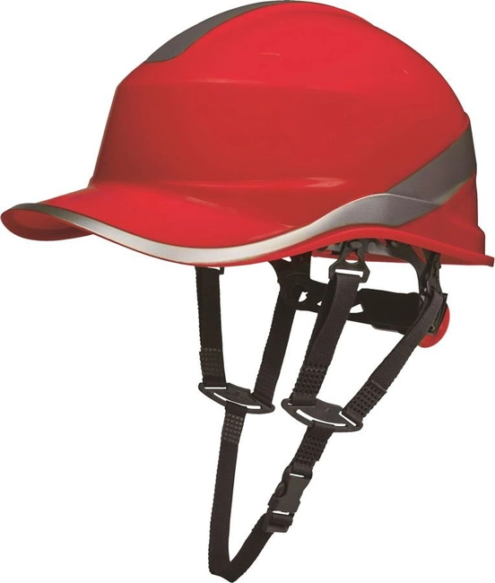 Kask ochronny z systemem regulacji rotor baseball Diamond V UP czerwony