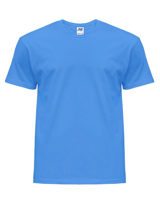 Koszulka męska z krótkim rękawem azurowa | JHK Regular T-Shirt Man - efektBHP.pl