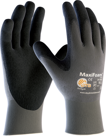 Rękawice robocze do pracy ogólnej w środowisku brudnym MaxiFoam Lite 34-900