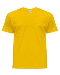 Koszulka męska z krótkim rękawem żółta | JHK Regular T-Shirt Man - efektBHP.pl