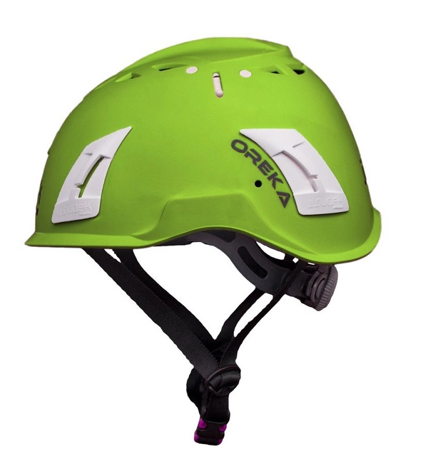 Kask ochronny do pracy na wysokości Oreka zielony Irudek