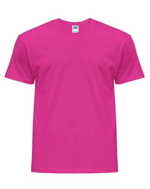 Koszulka męska z krótkim rękawem w kolorze fuksji | JHK Regular T-Shirt Man - efektBHP.pl