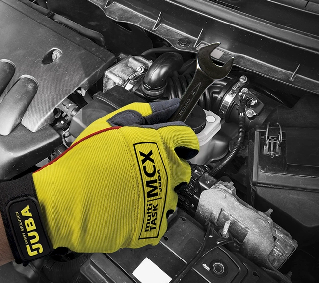 Rękawice robocze do pracy w warsztacie i nie tylko! Model Mecanix żółty Juba
