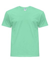 Koszulka męska z krótkim rękawem miętowa | JHK Regular T-Shirt Man - efektBHP.pl