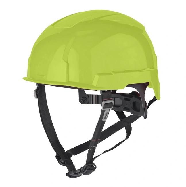 Kask niewentylowany z regulacją BOLT 200 żółty o podwyższonej widoczności Milwaukee