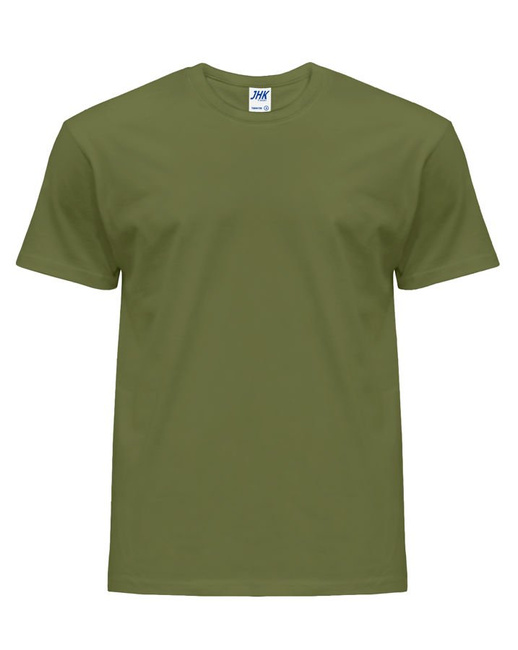 Koszulka męska z krótkim rękawem zgniła zieleń | JHK Regular T-Shirt Man - efektBHP.pl