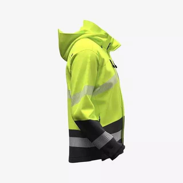 Robocza kurtka odblaskowa softshell SCUTI HIVIS żółto-czarna Safety Jogger