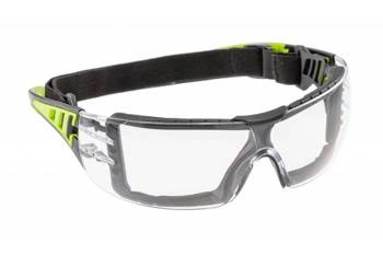 Ochronne okulary gogle 2w1 LOTZEN bezbarwne/zielone Unisex