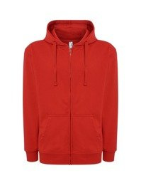 Bluza męska rozpinana z kapturem czerwona JHK