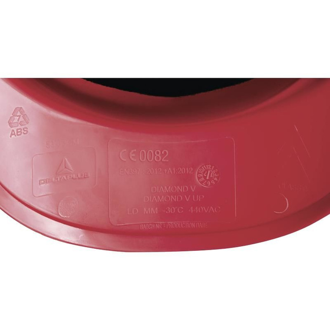 Kask ochronny z systemem regulacji rotor baseball Diamond V UP czerwony