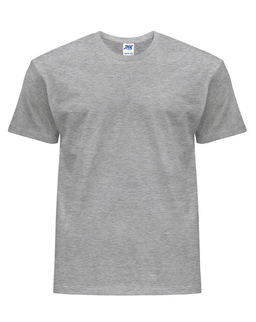 Koszulka męska z krótkim rękawem szary melanż | JHK Regular T-Shirt Man - efektBHP.pl