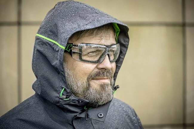Ochronne okulary gogle 2w1 LOTZEN bezbarwne/zielone Unisex