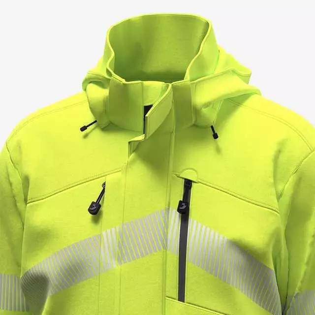 Robocza kurtka odblaskowa softshell SCUTI HIVIS żółto-szara Safety Jogger