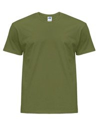 Koszulka męska z krótkim rękawem zgniła zieleń | JHK Regular T-Shirt Man - efektBHP.pl