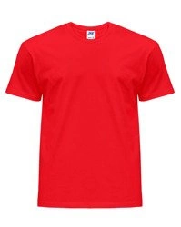 Koszulka męska z krótkim rękawem wyrazista czerwień | JHK Regular T-Shirt Man - efektBHP.pl