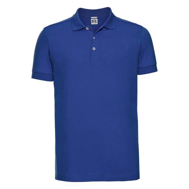 Koszulka polo męska Stretch Polo w kolorze chabrowym Russell