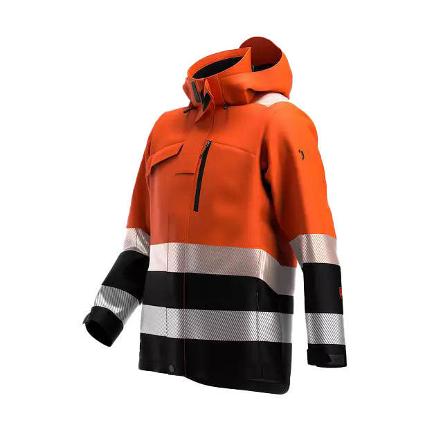 Kurtka zimowa odblaskowa SCUTI HIVIS pomarańczowo-czarna SAFETY JOGGER