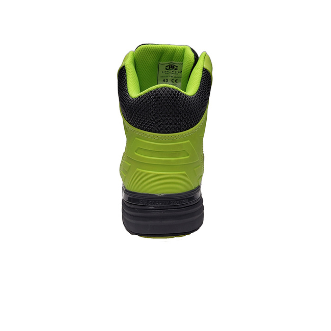 Lekkie trzewiki robocze SIR ULTRALIGHT LIME ARMOUR S3 czarno / zielone