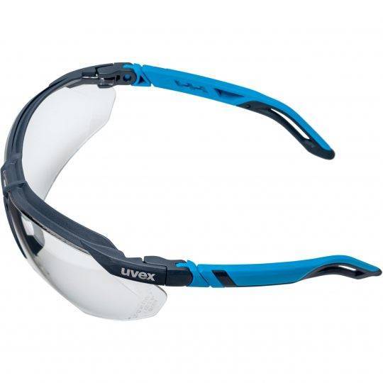 Okulary ochronne przyciemniane z regulacją zauszników UVEX i-5 antracytowo-limonkowe