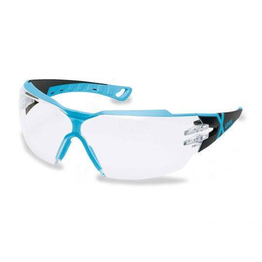 Okulary sportowe ochronne bezbarwne uvex pheos cx2 jasnoniebieskie-czarne Uvex