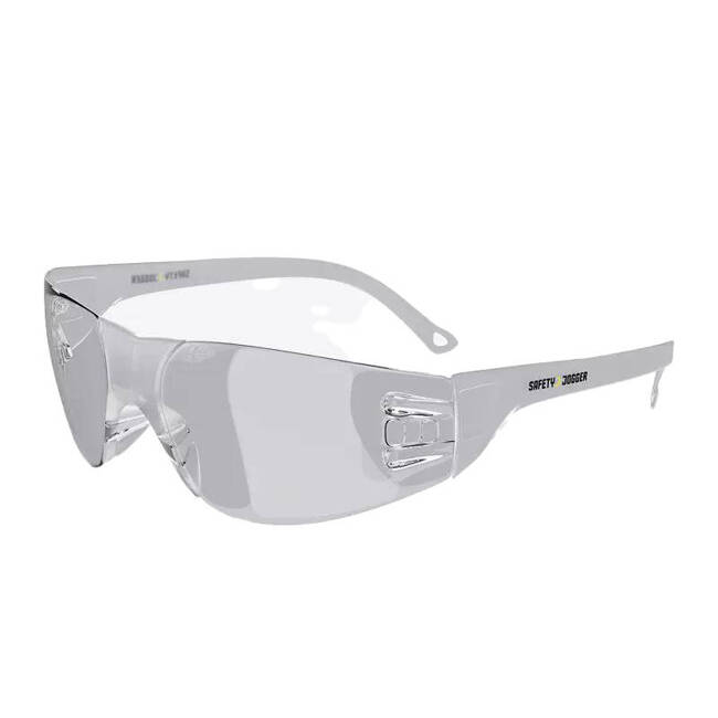 Uniwersalne okulary ochronne odporne na zarysowania SAFETY JOGER VIRUNGA przeźroczyste