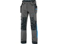 Spodnie robocze stretch CXS Naos szaro-czarno-niebieskie